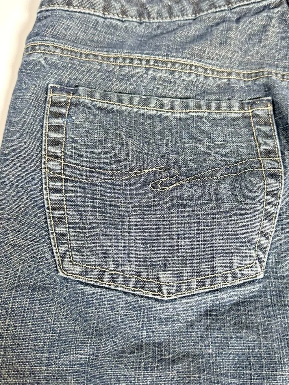 Y2K Silver Denim Shorts